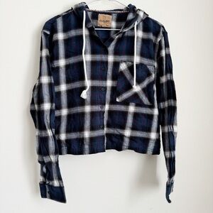 HARLOW | Hooded Plaid Button Up
